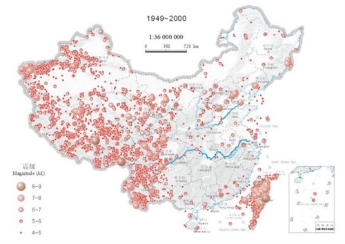 中国地震带分布图，看看你住的地方是否有危险 最最集中营 电影