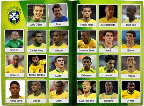 巴西公布世界杯23人名单 小罗帕托阿德终无缘