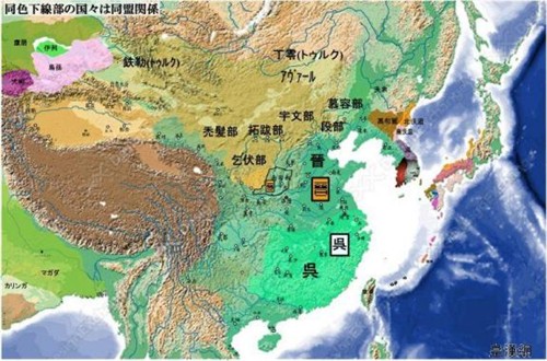 【图片】日本教科书上的中国历史地图(ii)图片