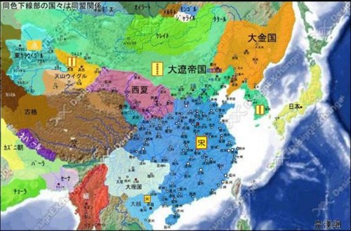 【图片】日本教科书上的中国历史地图(iv)图片