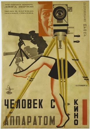 【海报】吉加·维尔托夫的《带摄影机的人》 