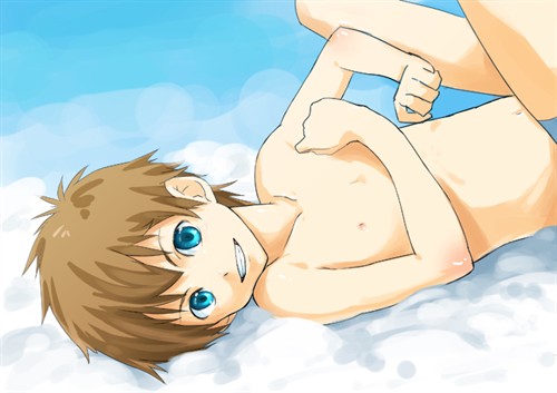 Young anime boy