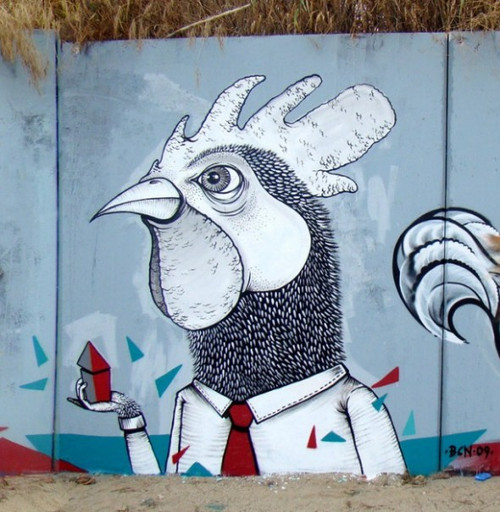 街头艺术:创意墙画