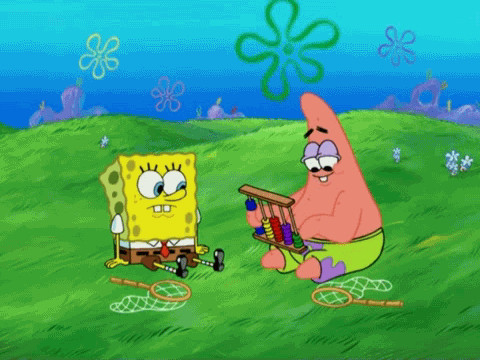 海绵宝宝,我们去抓水母吧