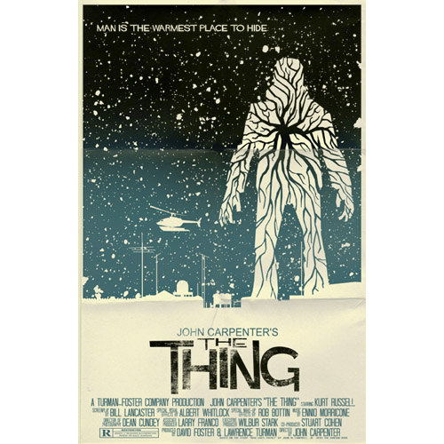 怪形the thing(1982 风格海报