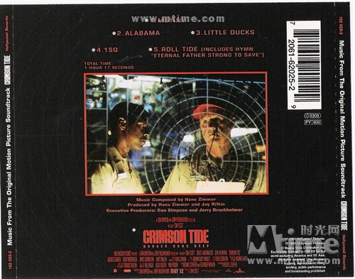 红潮风暴Crimson Tide(1995)原声碟封套(英国) #01B