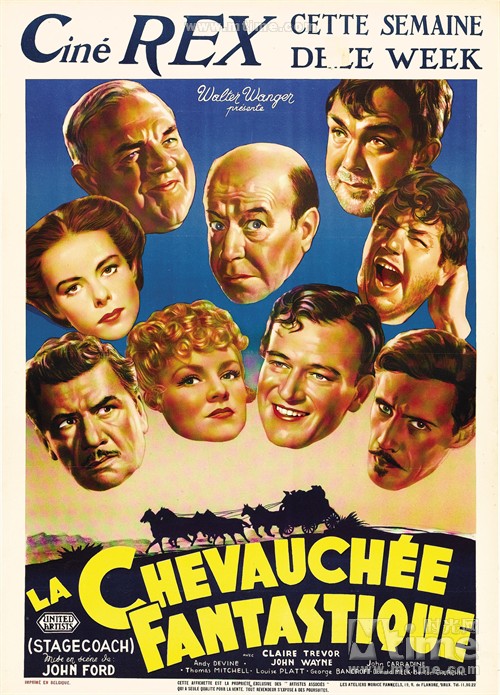 关山飞渡stagecoach(1939)海报(比利时) #02