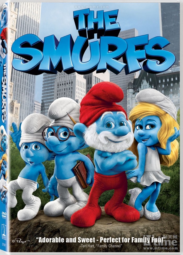 蓝精灵 dvd封套 - mtime时光网