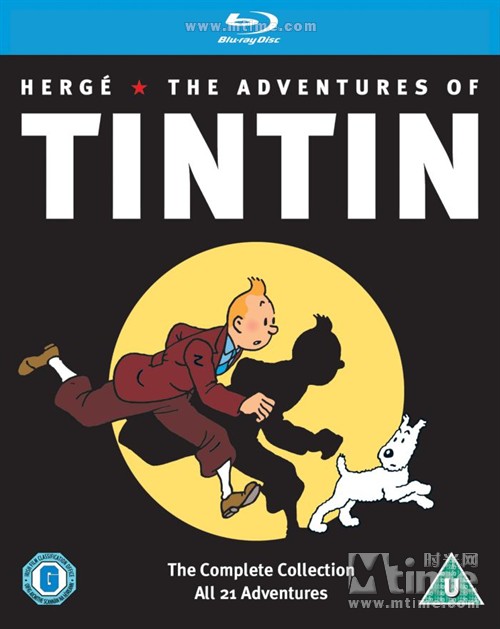 丁丁历险记the adventures of tintin(1990)蓝光封套(英国) 