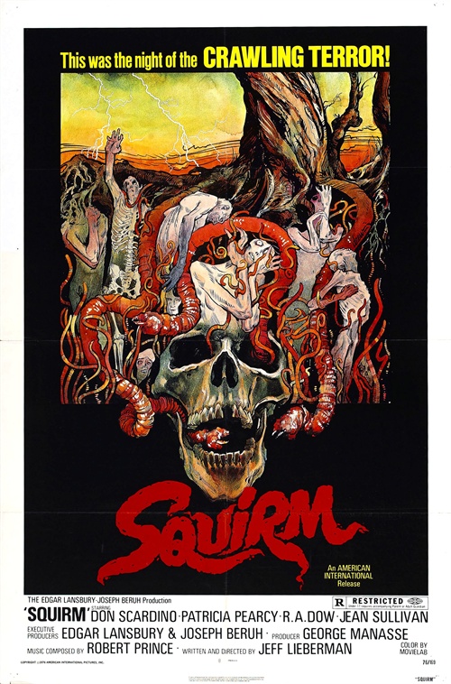 恐怖食肉虫squirm(1976)海报 