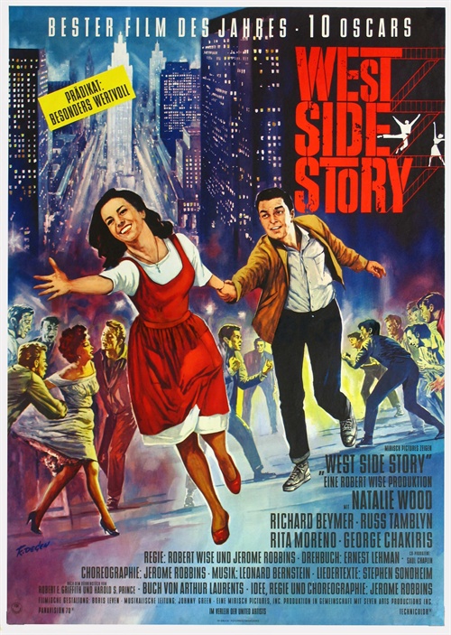西区故事west side story(1961)海报(德国) #03